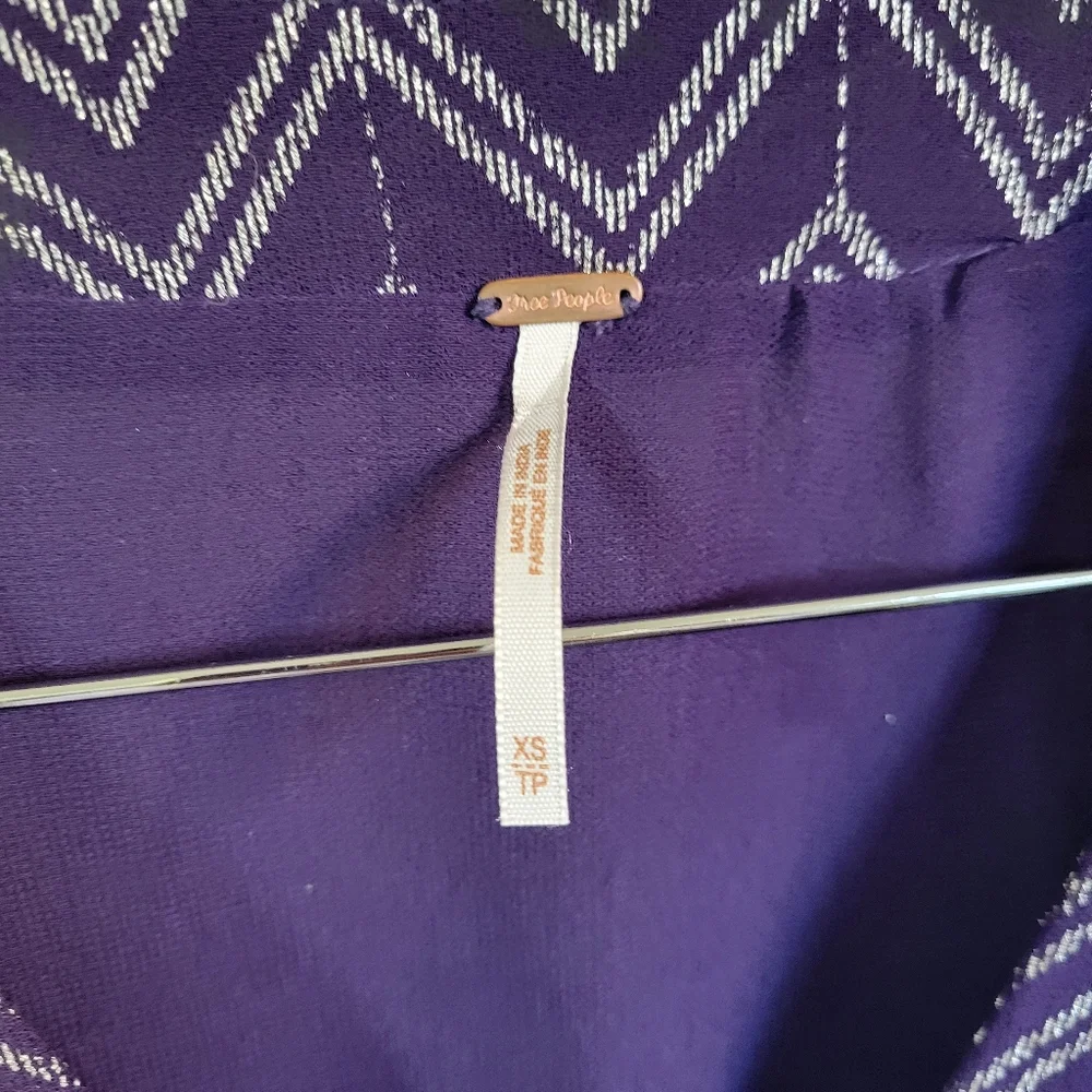 Free People Love Your Chaos Purple Mini Dress Size XS